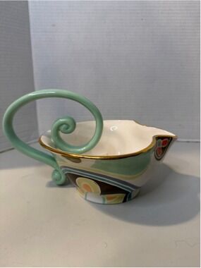 Jill Rosenwald Serveware Bowl One Size White Green